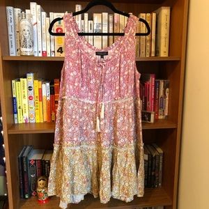 ❤️ NWT Rachel Zoe Floral Babydoll Tiered Dress